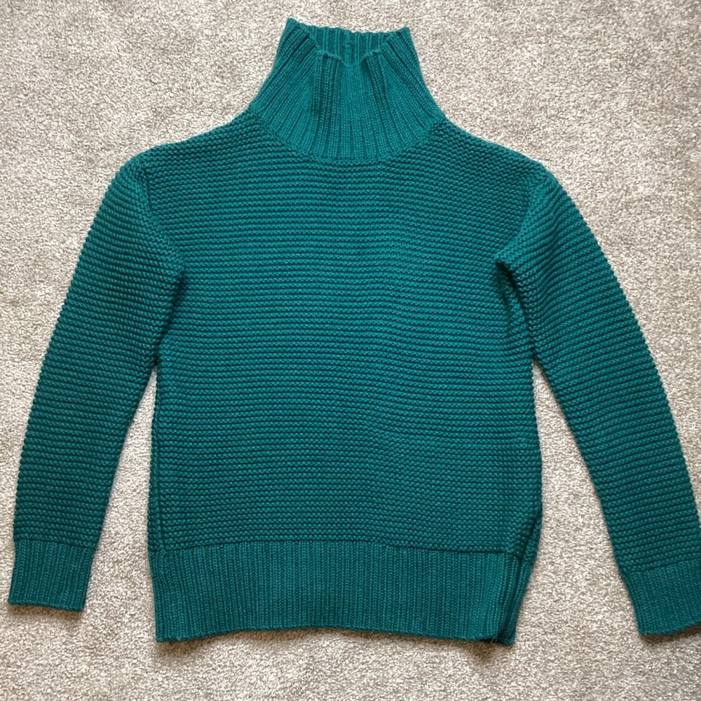 Lululemon Karma Kurmasana Sweater Forage Teal Medium 8 Chunky Merino Turtleneck - Picture 5 of 9